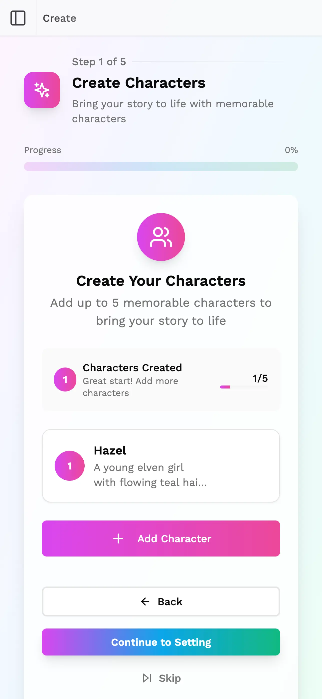 Prompt input on phone